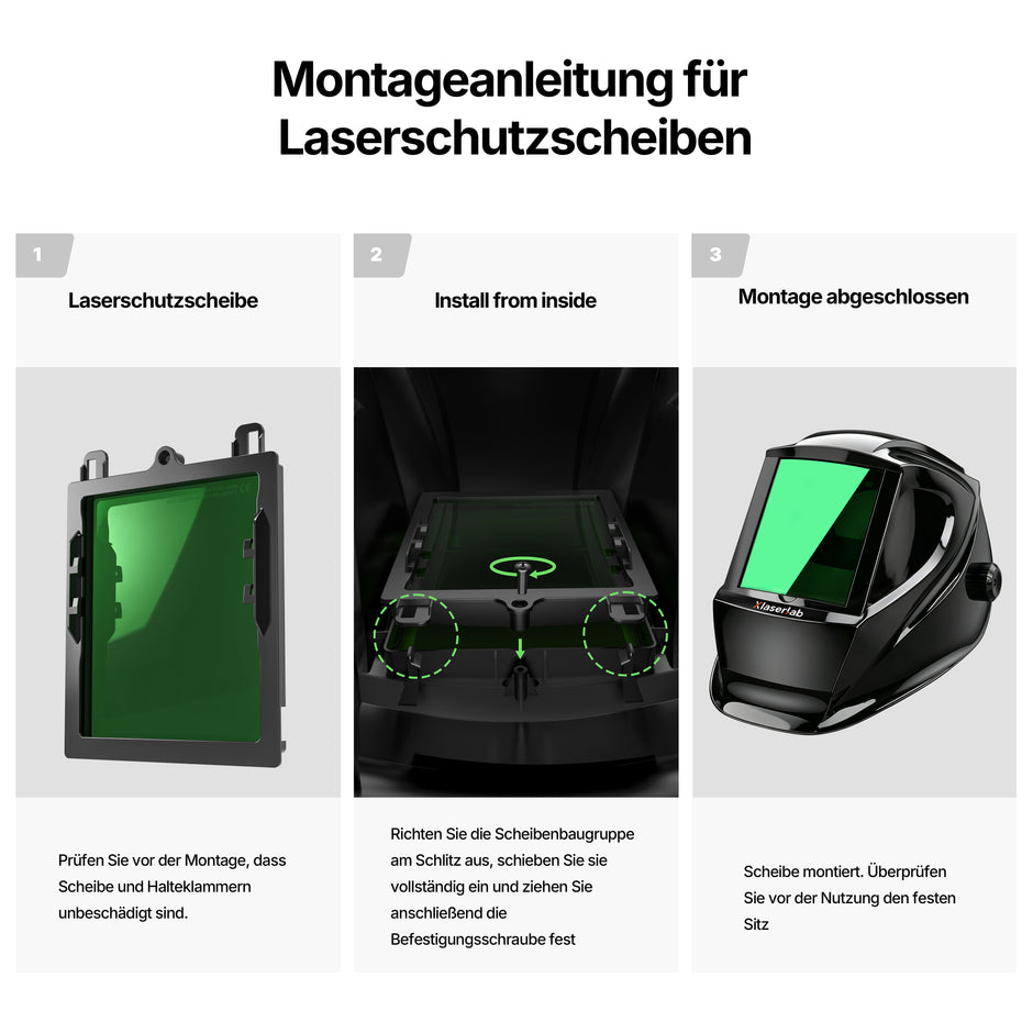 Xlaserlab Automatikverdunkelnder Laserhelm – 950 nm–1100 nm OD8
