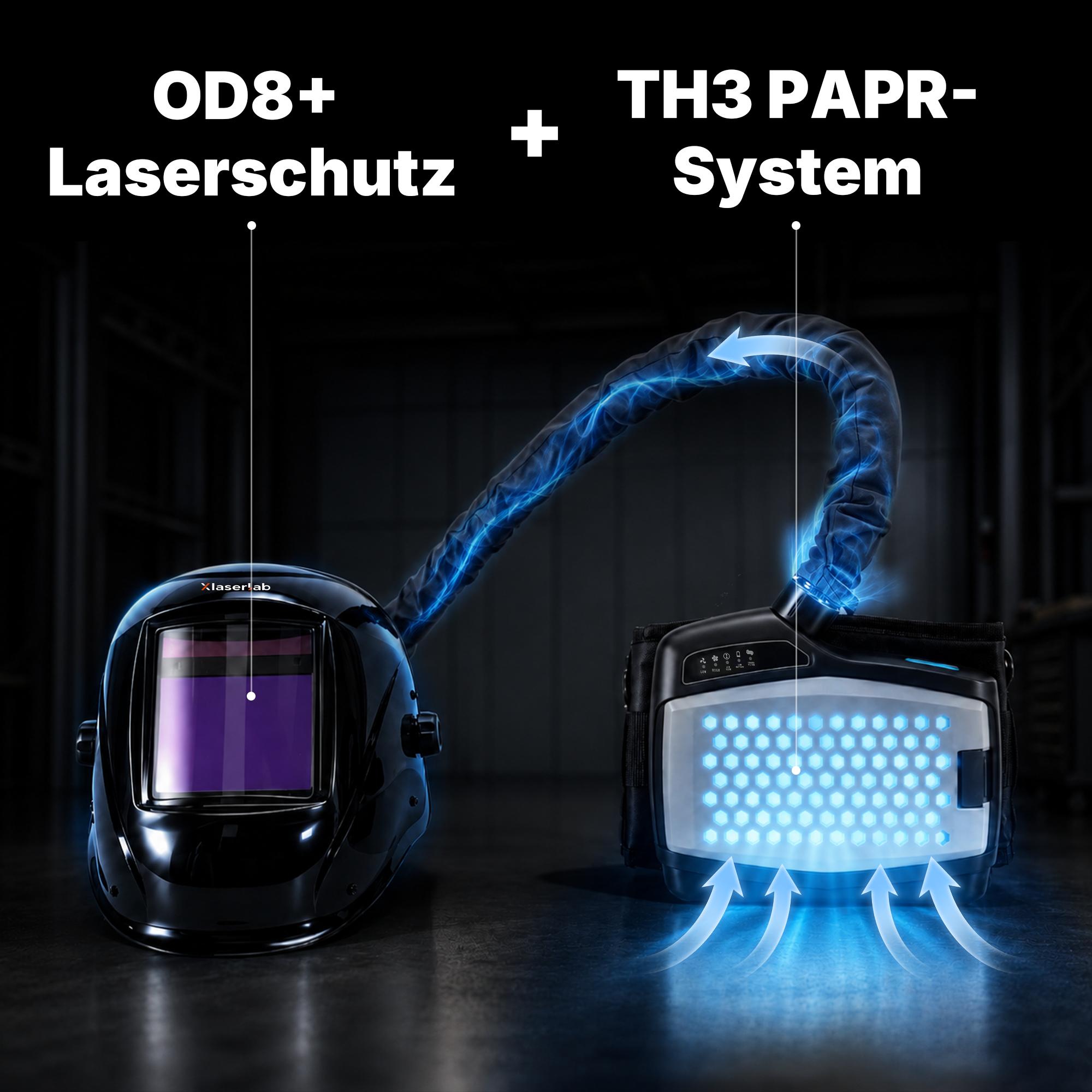 Xlaserlab Automatikverdunkelnder Laserhelm – 950 nm–1100 nm OD8