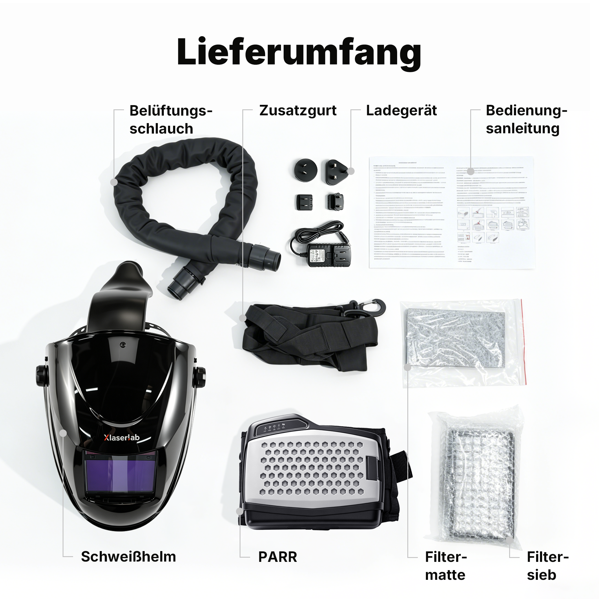 Xlaserlab Automatikverdunkelnder Laserhelm – 950 nm–1100 nm OD8