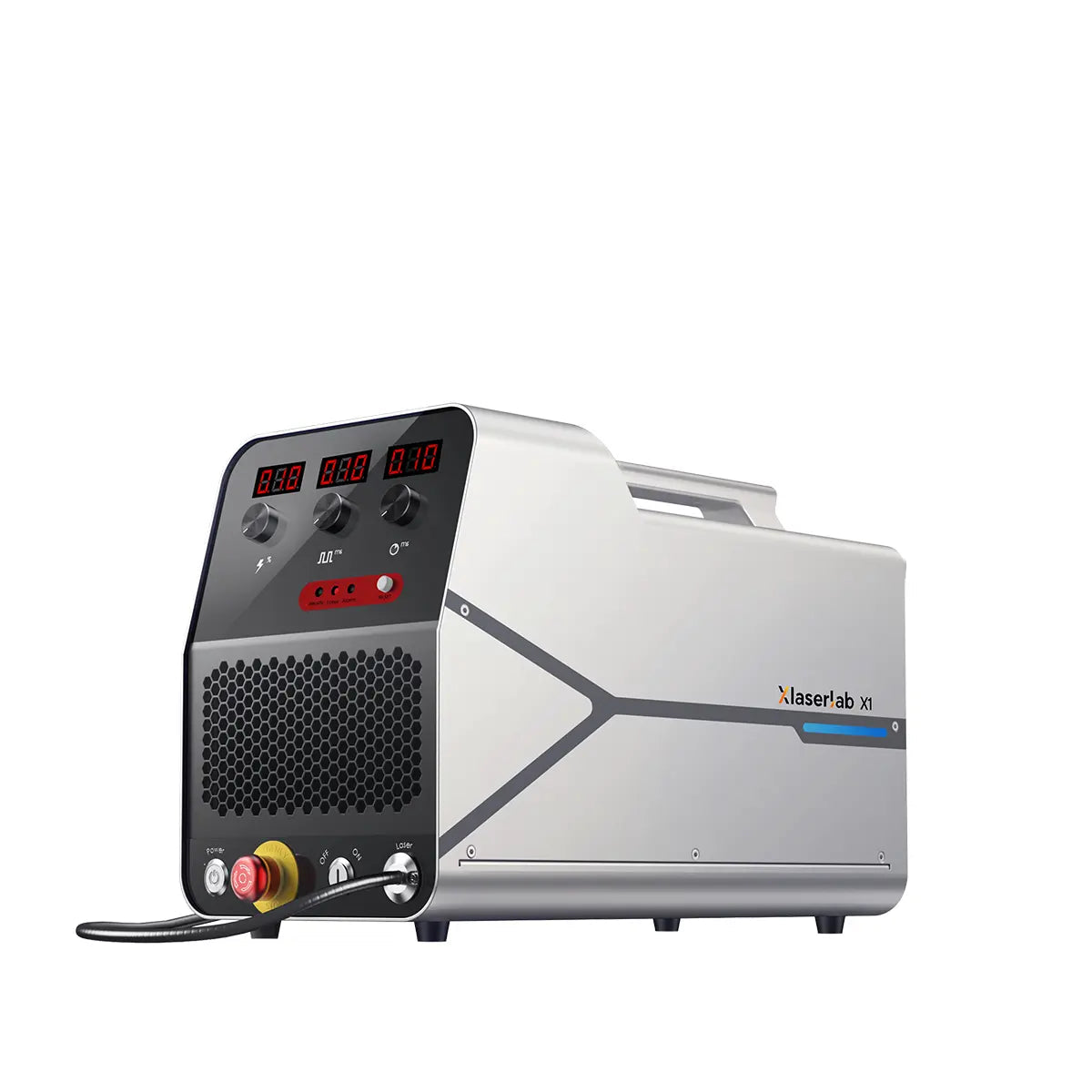 x1 Handheld laser welder side view