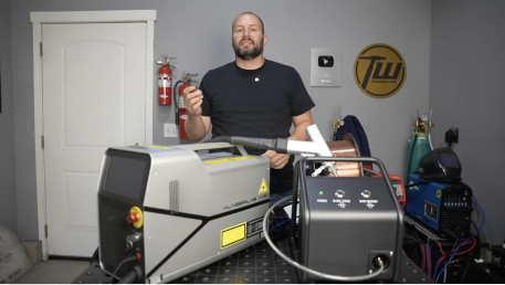 Timwelds showing Xlaserlab X1 Pro easy welding process